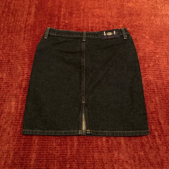 Dark Blue Jean Skirt - Picture 2 of 6